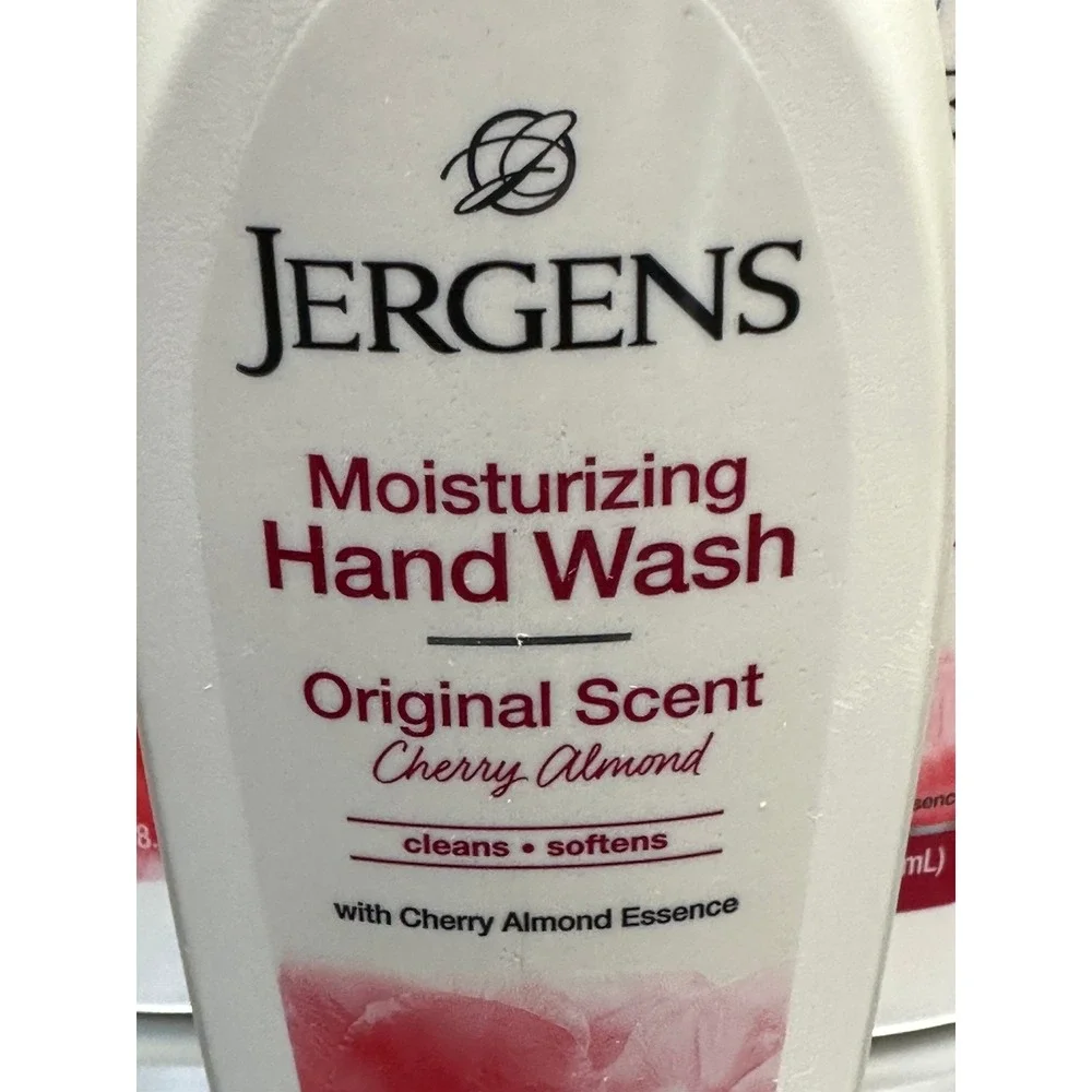 3 Pack Jergens Original Cherry Almond Moisturizing Hand Wash Soap Pump 8.45 oz